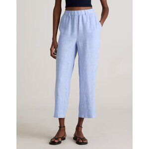 Quince NWT 100% European Linen Pants in French Blue Size Small